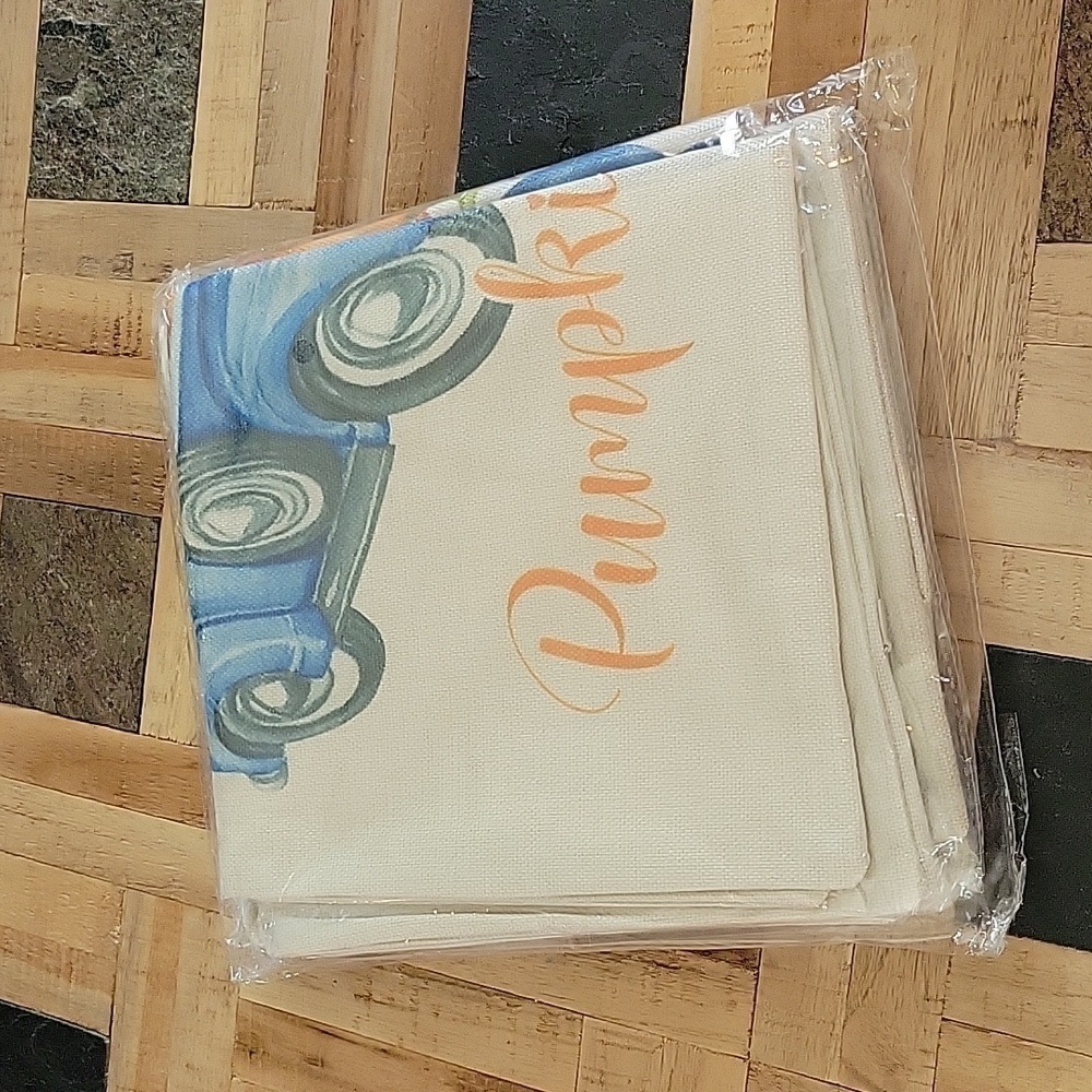 NWT - Fall Themed Throw Pillow Covers - Set of 4
